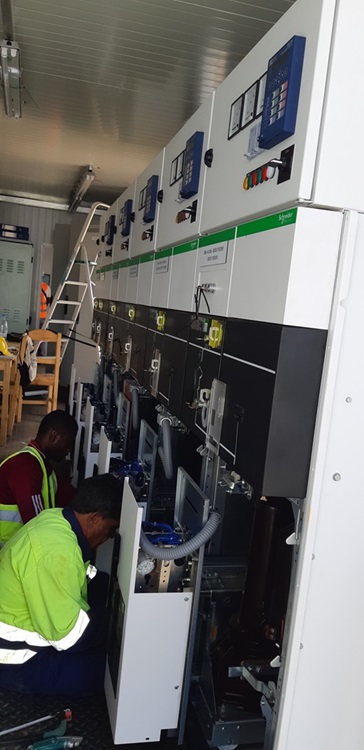 MV Cable Termination Works in Progress